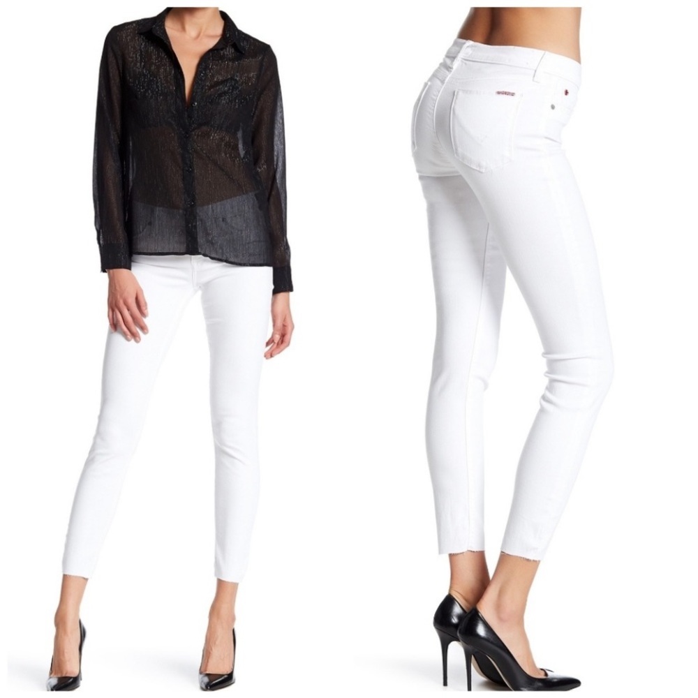 Hudson | NWOT Krista White Ankle Skinny Jeans 31